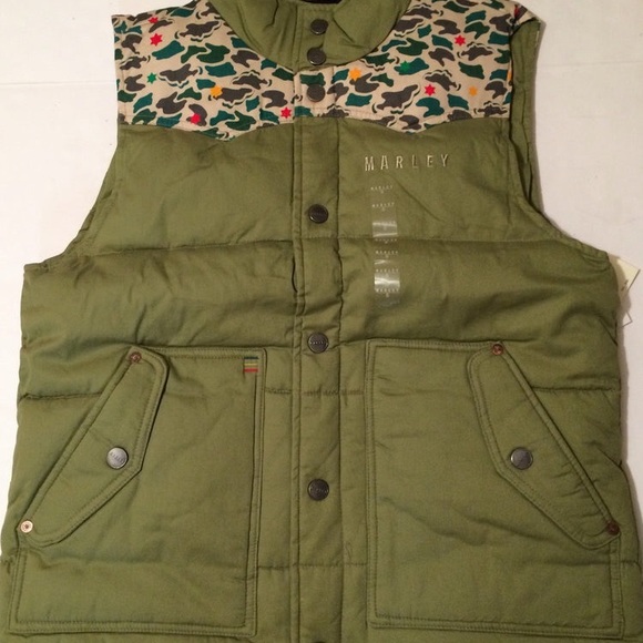 Men’s Olive Vest - Picture 5 of 7